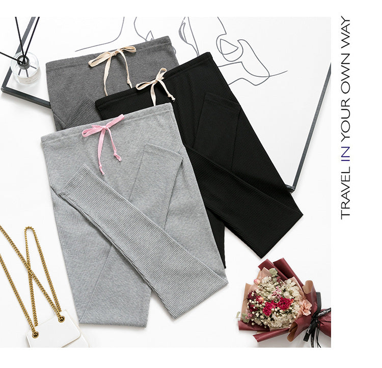 Adjustable Cotton Maternity Leggings for Pregnant Women