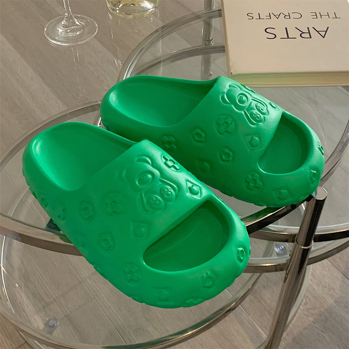 Women's Rose Red EVA Non-slip Deodorant Slippers