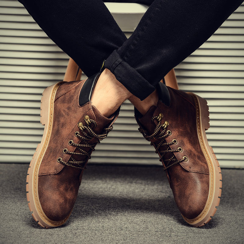Men's Casual Martin Boots - Vintage Style Work Shoes