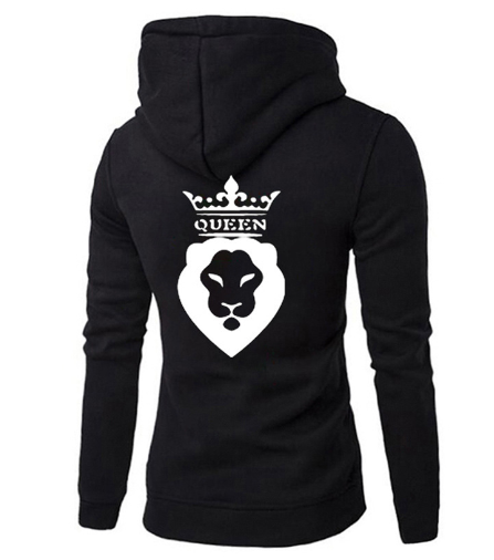 Lion Pattern Hooded Sweater for Men and Women