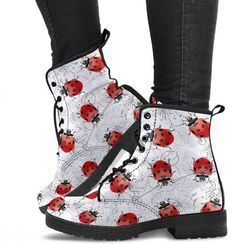 Cute Cartoon Women's High Help Combat Boots