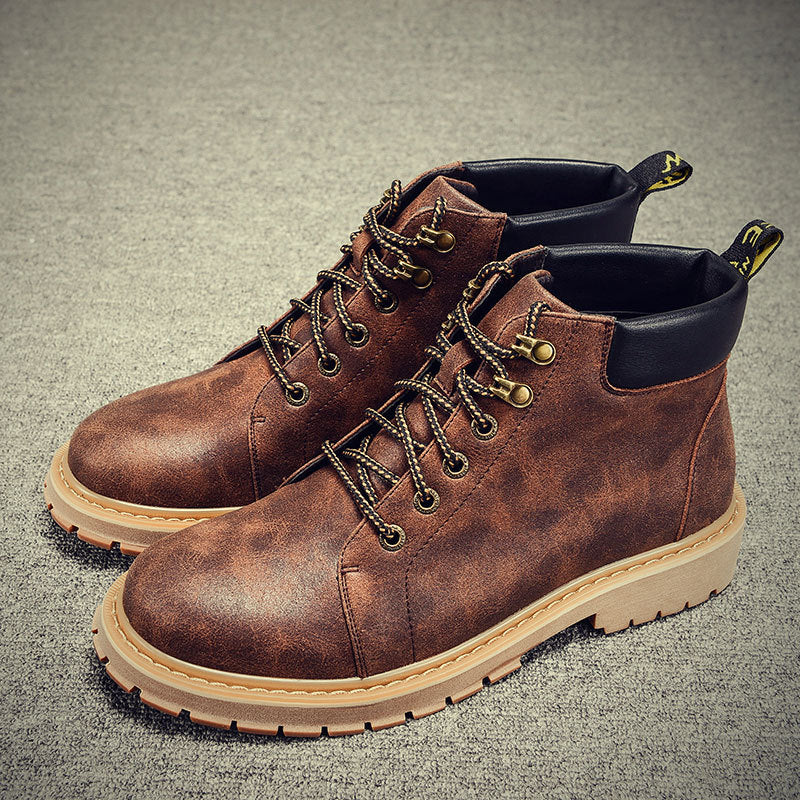 Men's Casual Martin Boots - Vintage Style Work Shoes