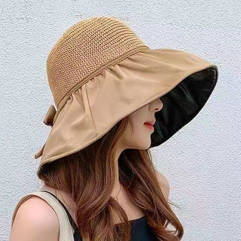 Fashion Outdoor Fisherman Sun Hat with Bow for Women