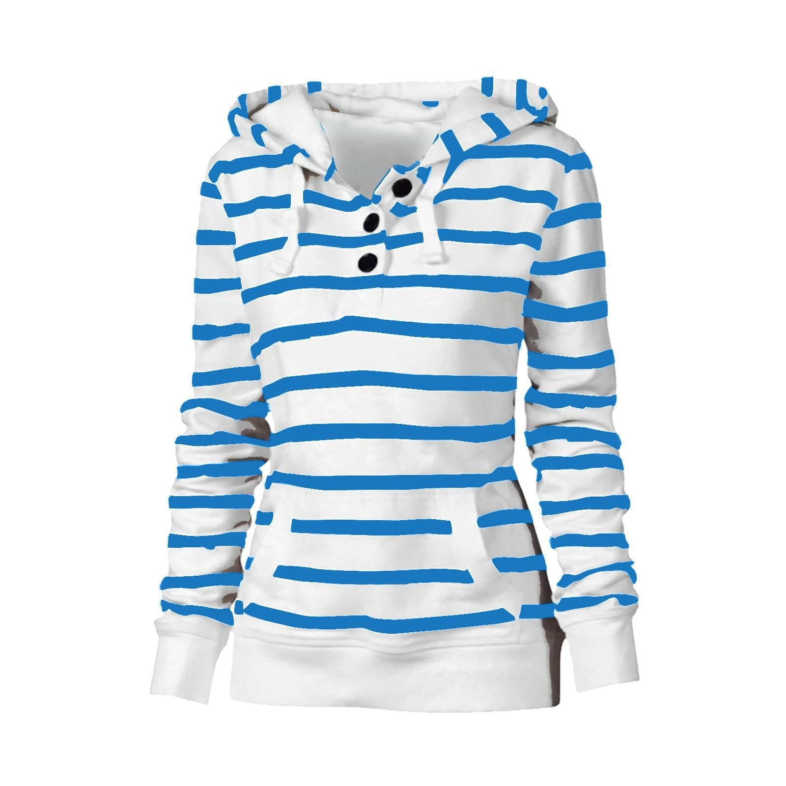 Women's Casual Long-Sleeved Hooded Sweatshirt