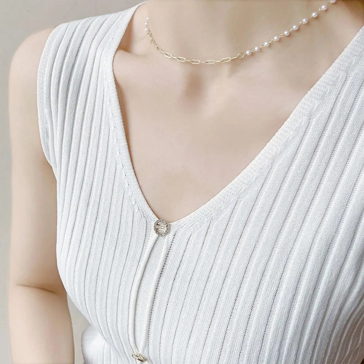 Chic Elegant Sleeveless Vintage Women's Summer Sling
