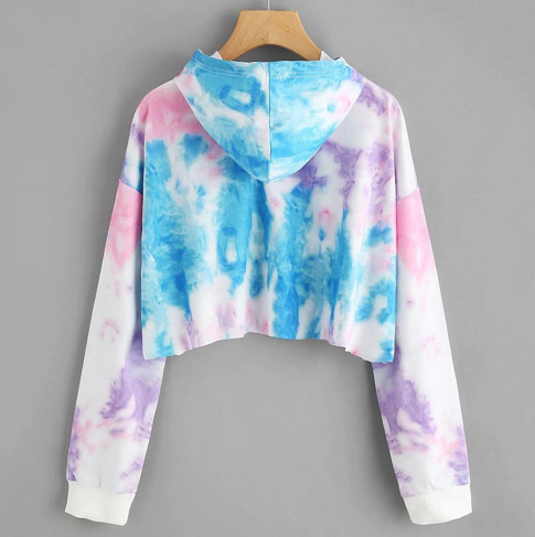 Creative Colorful Long Sleeve Sports Hoodie for Women