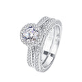 Luxury 1 Karat Moissanite Ring in S925 Sterling Silver