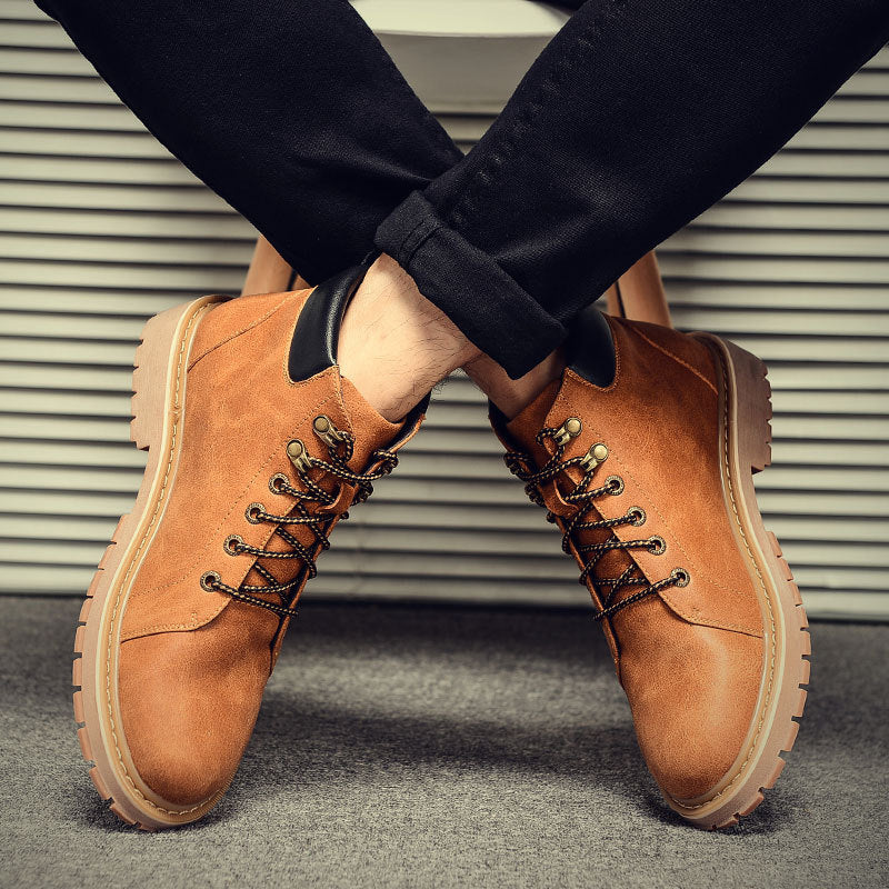 Men's Casual Martin Boots - Vintage Style Work Shoes