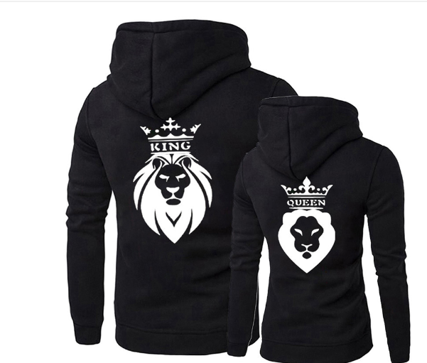Lion Pattern Hooded Sweater for Men and Women
