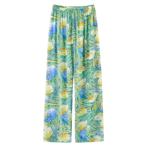 2024 Women's Spring Autumn Silk Sleep Pants (Loose Fit)