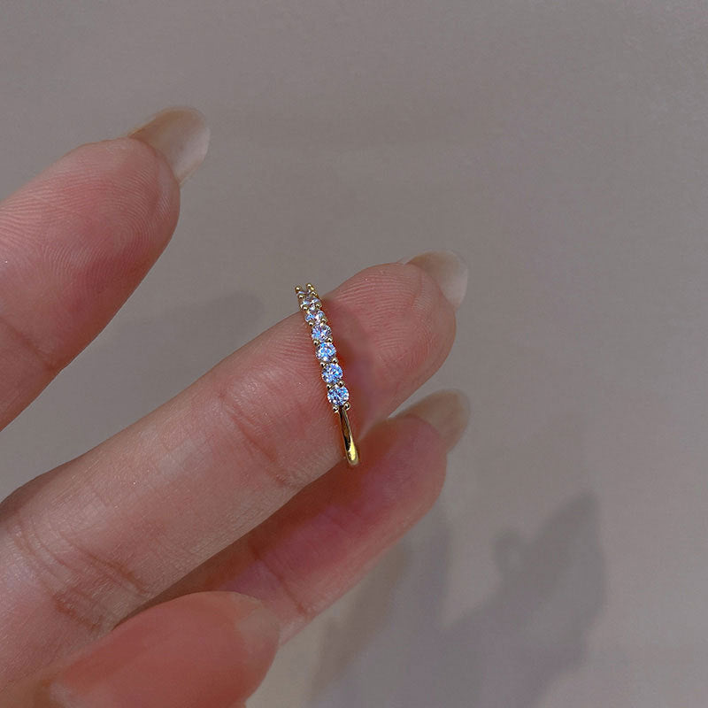 Heart Shaped Zircon Diamond Ring for Women