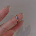 Heart Shaped Zircon Diamond Ring for Women