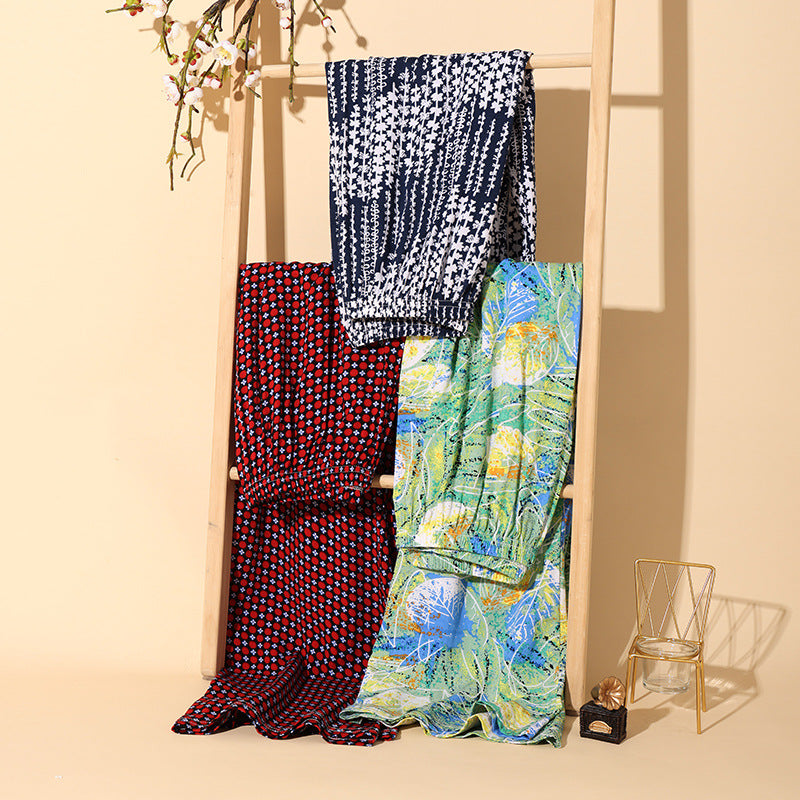2024 Women's Spring Autumn Silk Sleep Pants (Loose Fit)