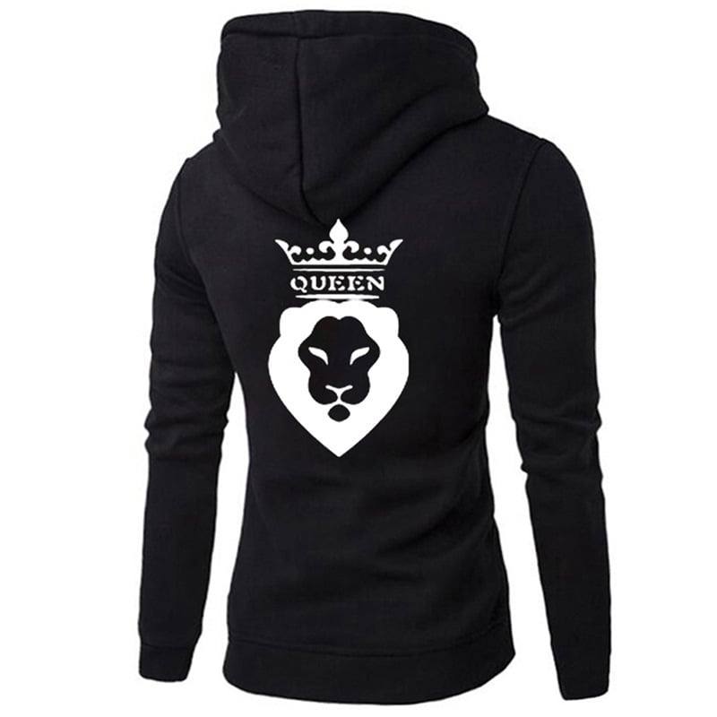 Lion Pattern Hooded Sweater for Men and Women