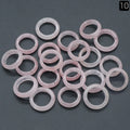 Natural Crystal Agate Stone Running Ring