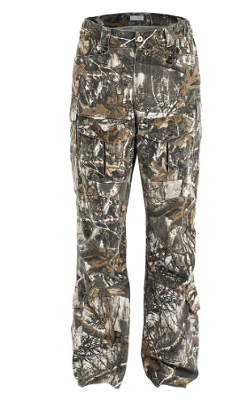 Men's Leaf Camouflage Flared Overalls with Stitching