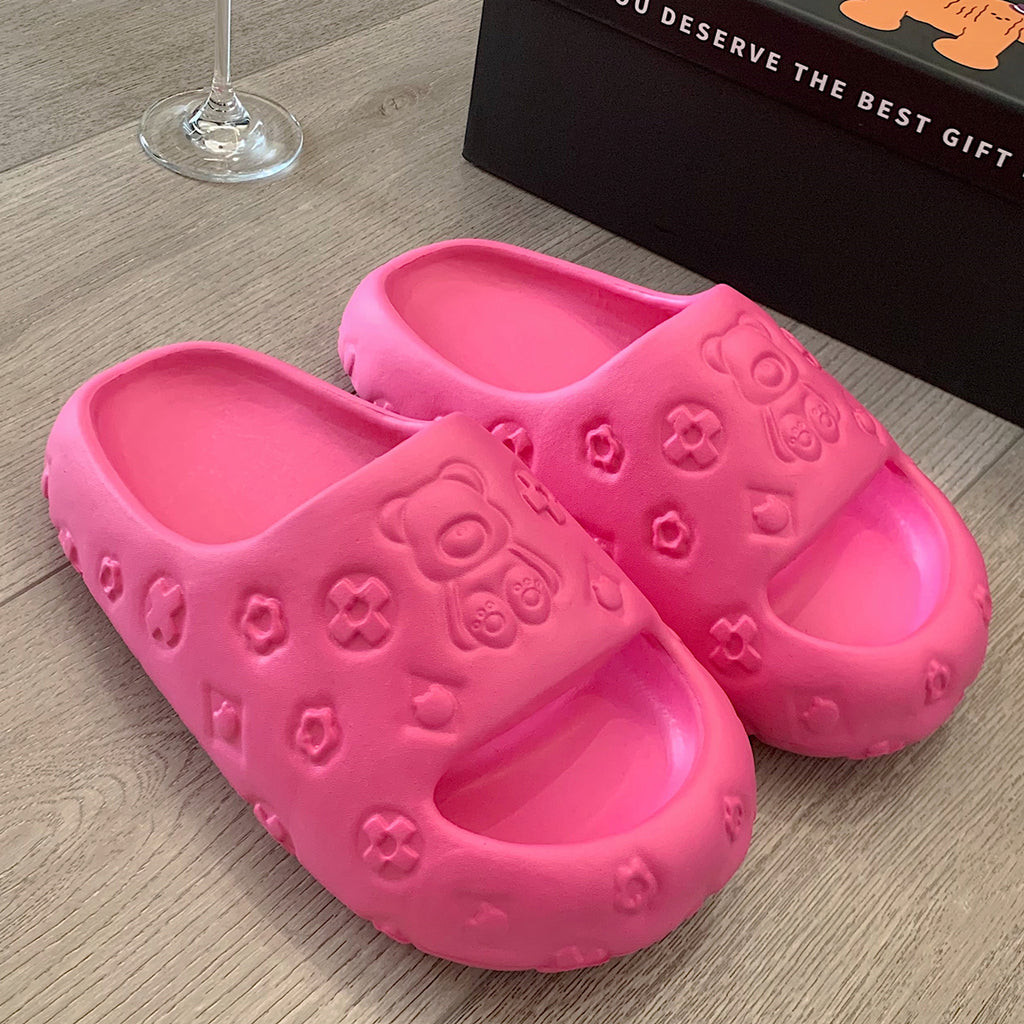 Women's Rose Red EVA Non-slip Deodorant Slippers