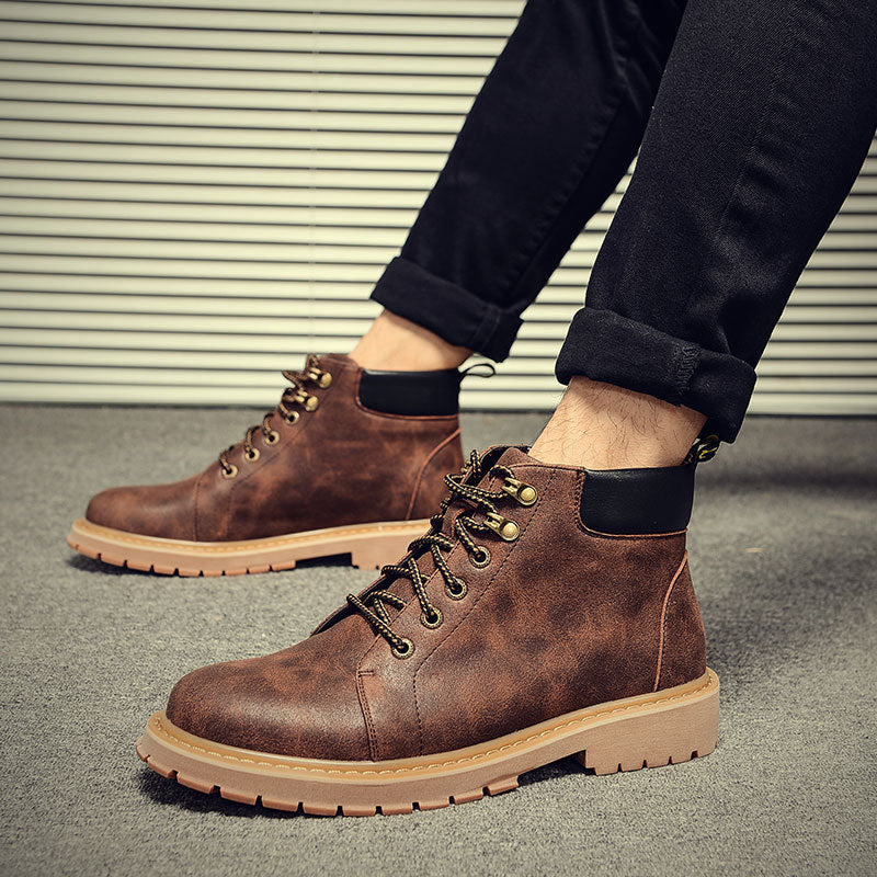 Men's Casual Martin Boots - Vintage Style Work Shoes