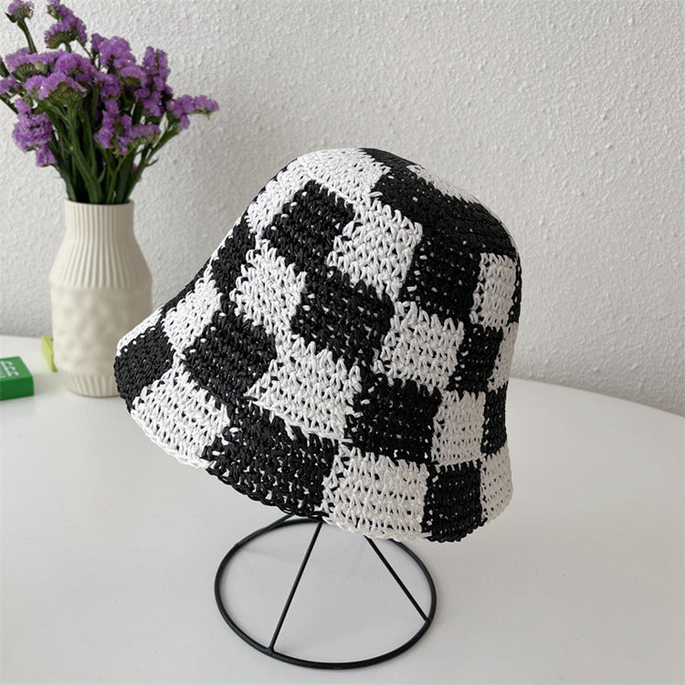 Handmade Women's Coarse Wool Knitted Fisherman Hat