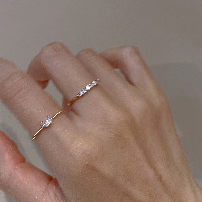 Heart Shaped Zircon Diamond Ring for Women