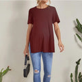 Women's Casual Loose Fit Maternity Short Sleeve Tee