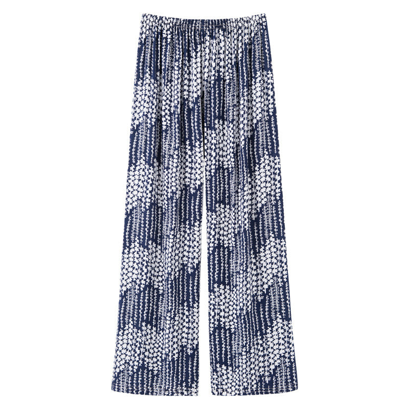 2024 Women's Spring Autumn Silk Sleep Pants (Loose Fit)
