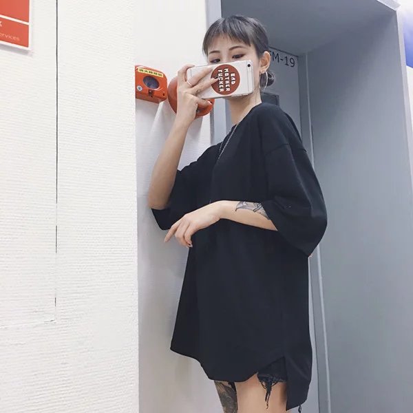 Korean Casual Oversized Short Sleeve T-Shirt for Couples