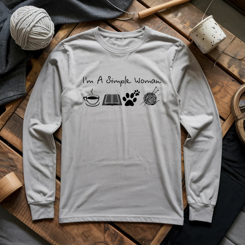 Simple Woman Long Sleeve T-shirt